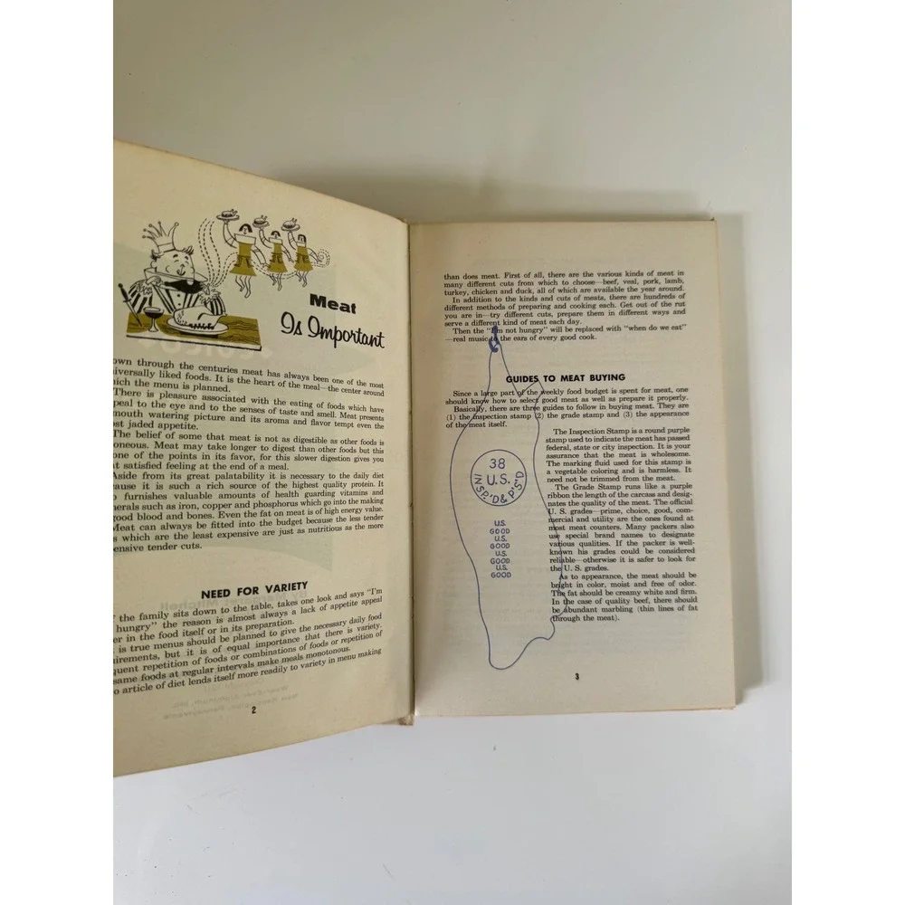 Vintage Cutco Cook Book Wear-Ever Aluminum Mid-Century Retro Illustrations